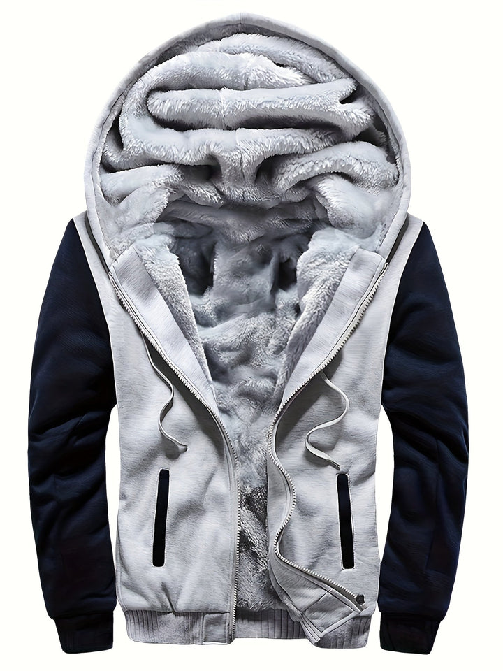 Warme Fleece-jas Met Capuchon Casual - Regular Fit - Alpinor - AP 24 - Essential in Meerdere Kleuren