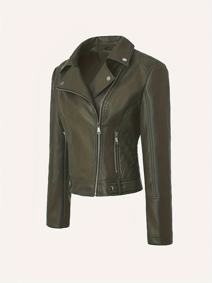 Mabel | Gestructureerde Zip-Front Moto Jast