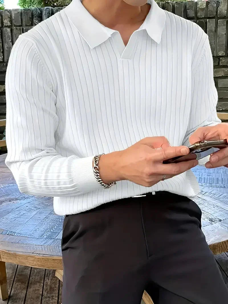 Brit & Boho️ | Geribbelde Trui-Shirt