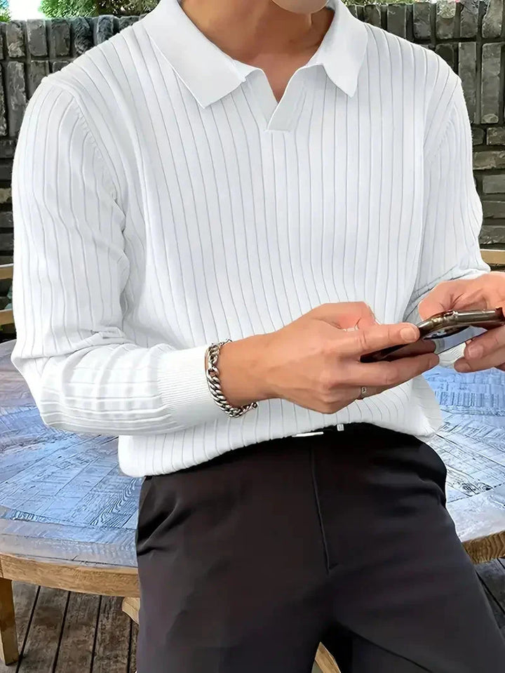 Brit & Boho️ | Geribbelde Trui-Shirt