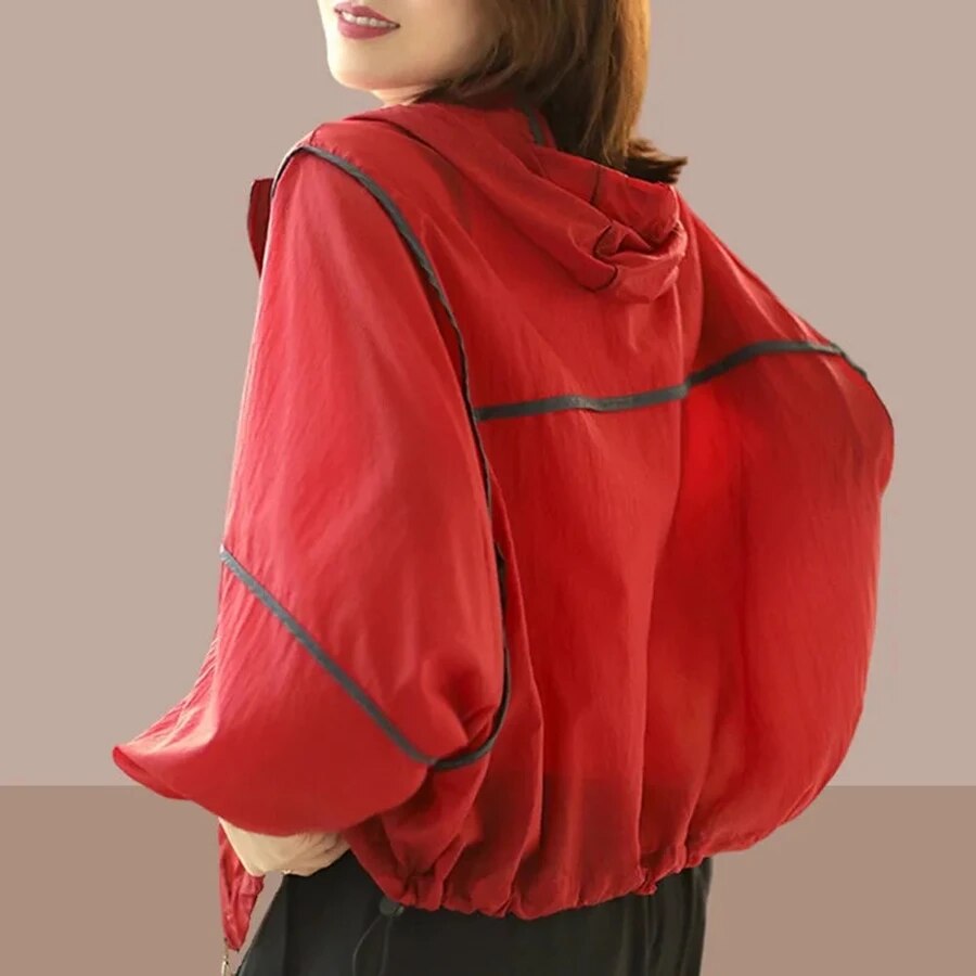Danya | Luchtige zomer hoodie jas