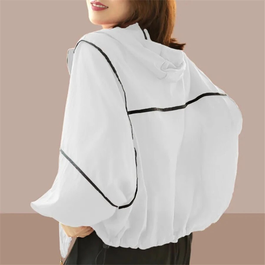 Danya | Luchtige zomer hoodie jas