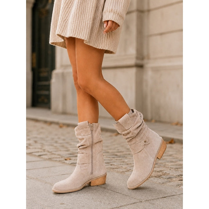 Tessa | Slouchy Buckle Enkellaarsjes
