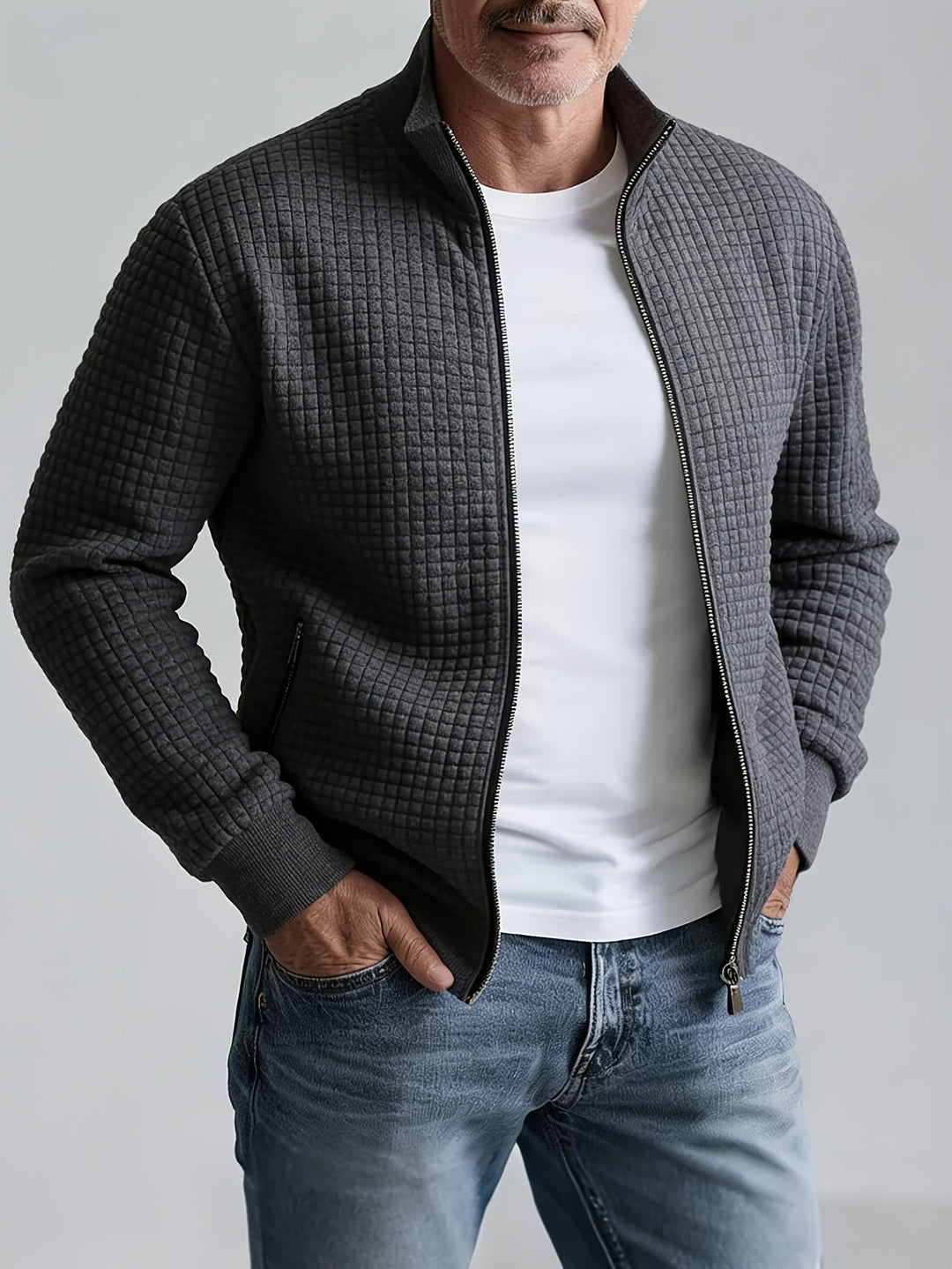 Sullivan | Textured Stand-Collar Jast