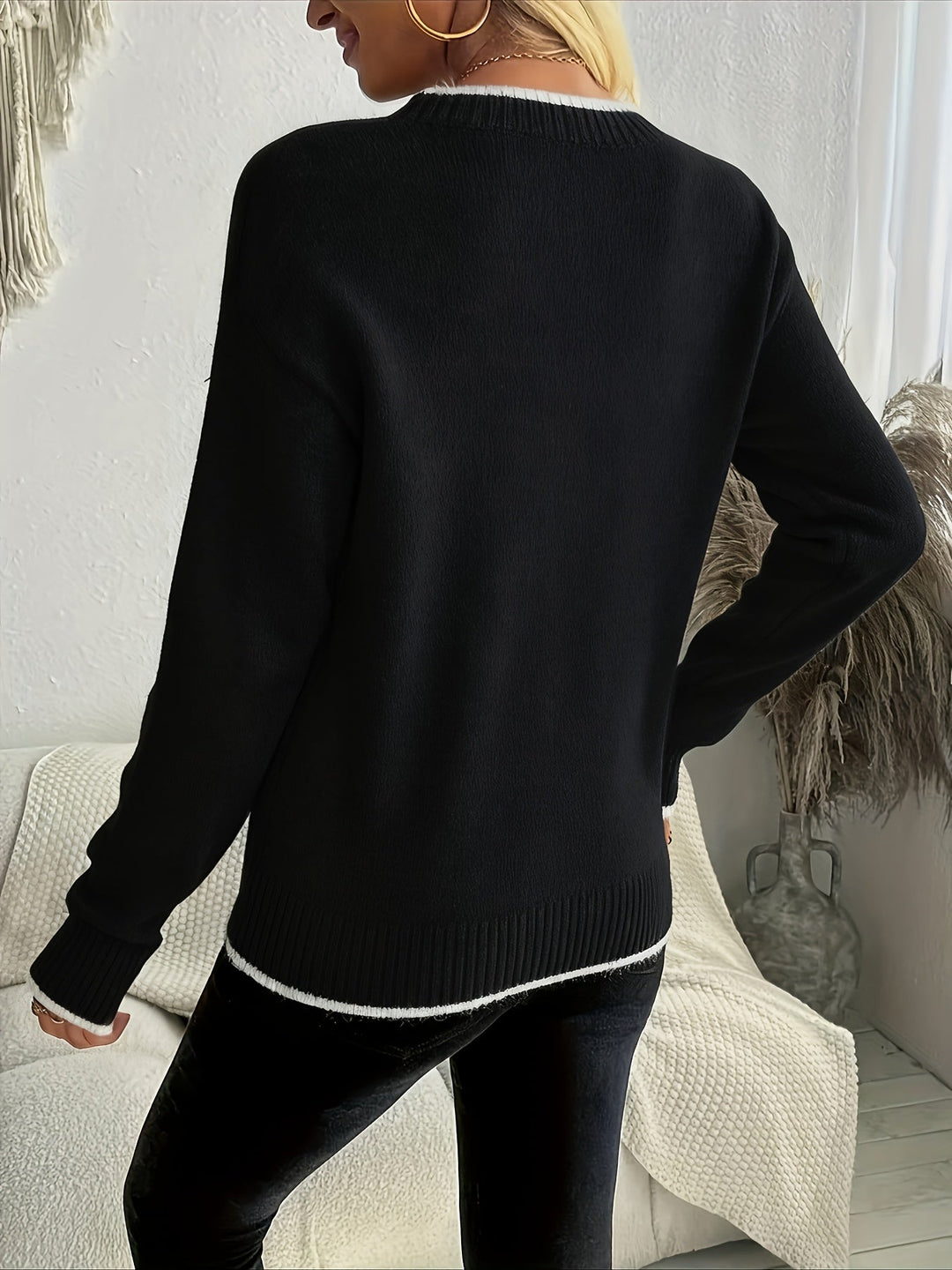 Holly | Sneeuwvlok Crewneck Trui