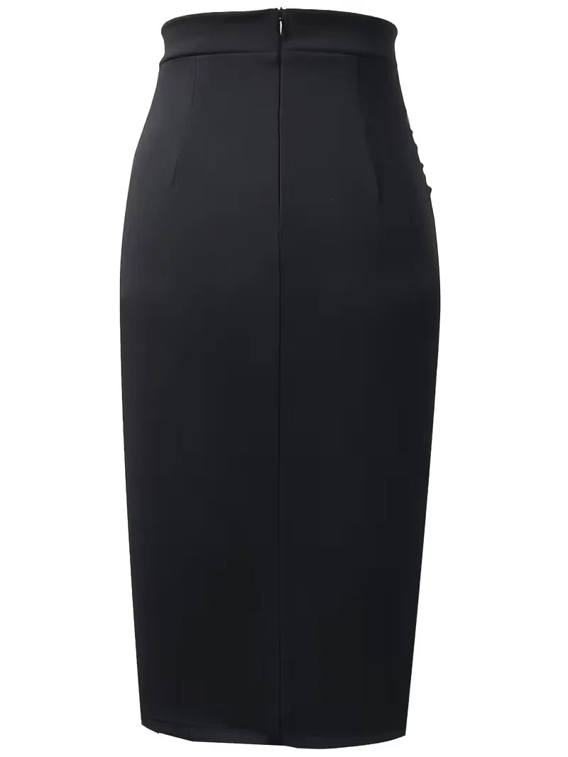Plooirok met hoge taille