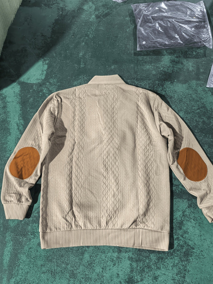 Ronan | Staande Kraag Knop Henley Trui