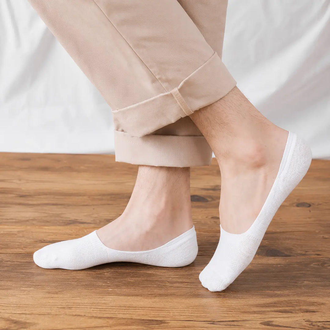 Ademende Lage Katoenen Antislip Sokken