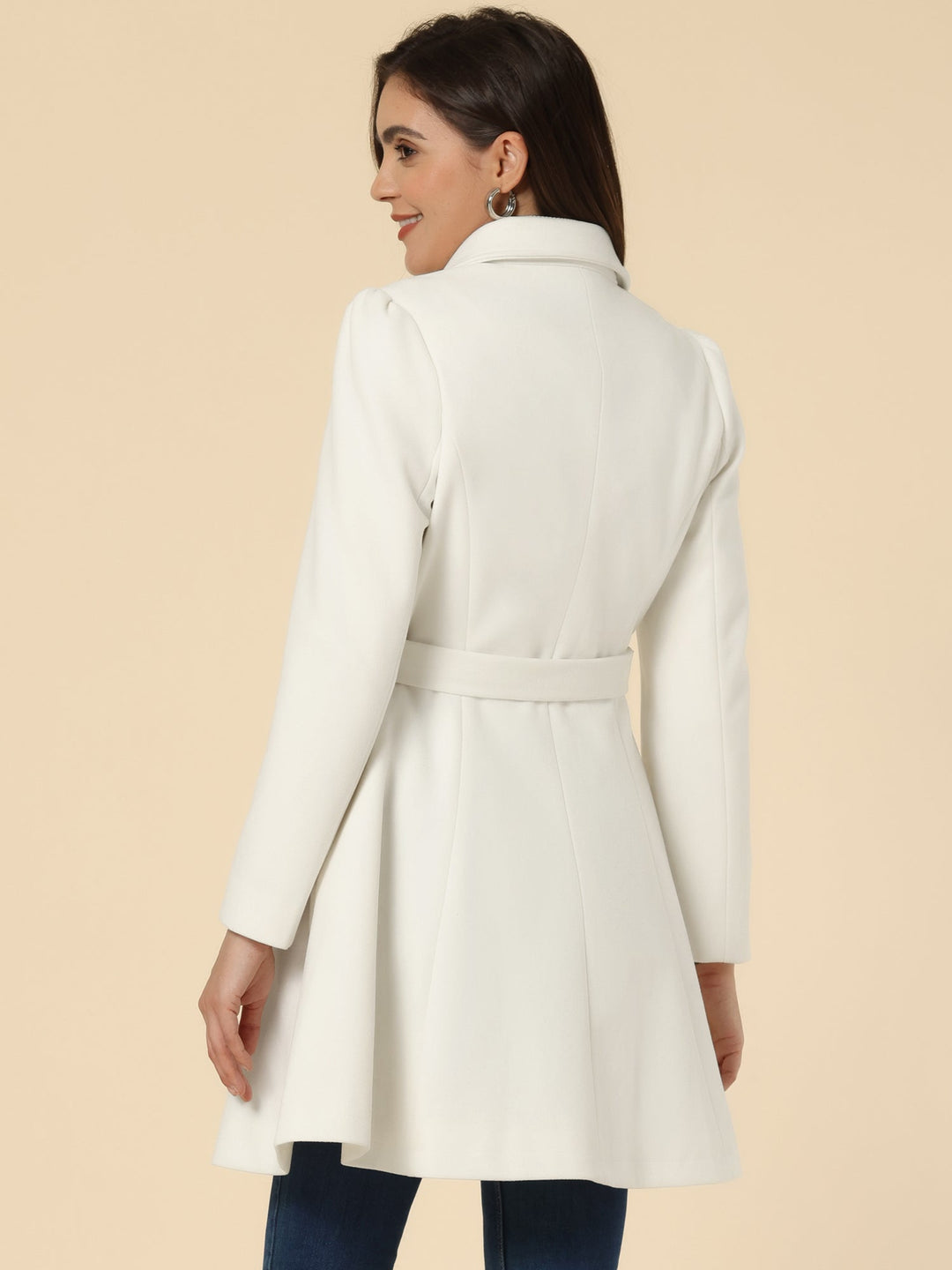 Ela | Fit-and-Flare Dubbelzijdige Op maat gemaakte Trenchcoat