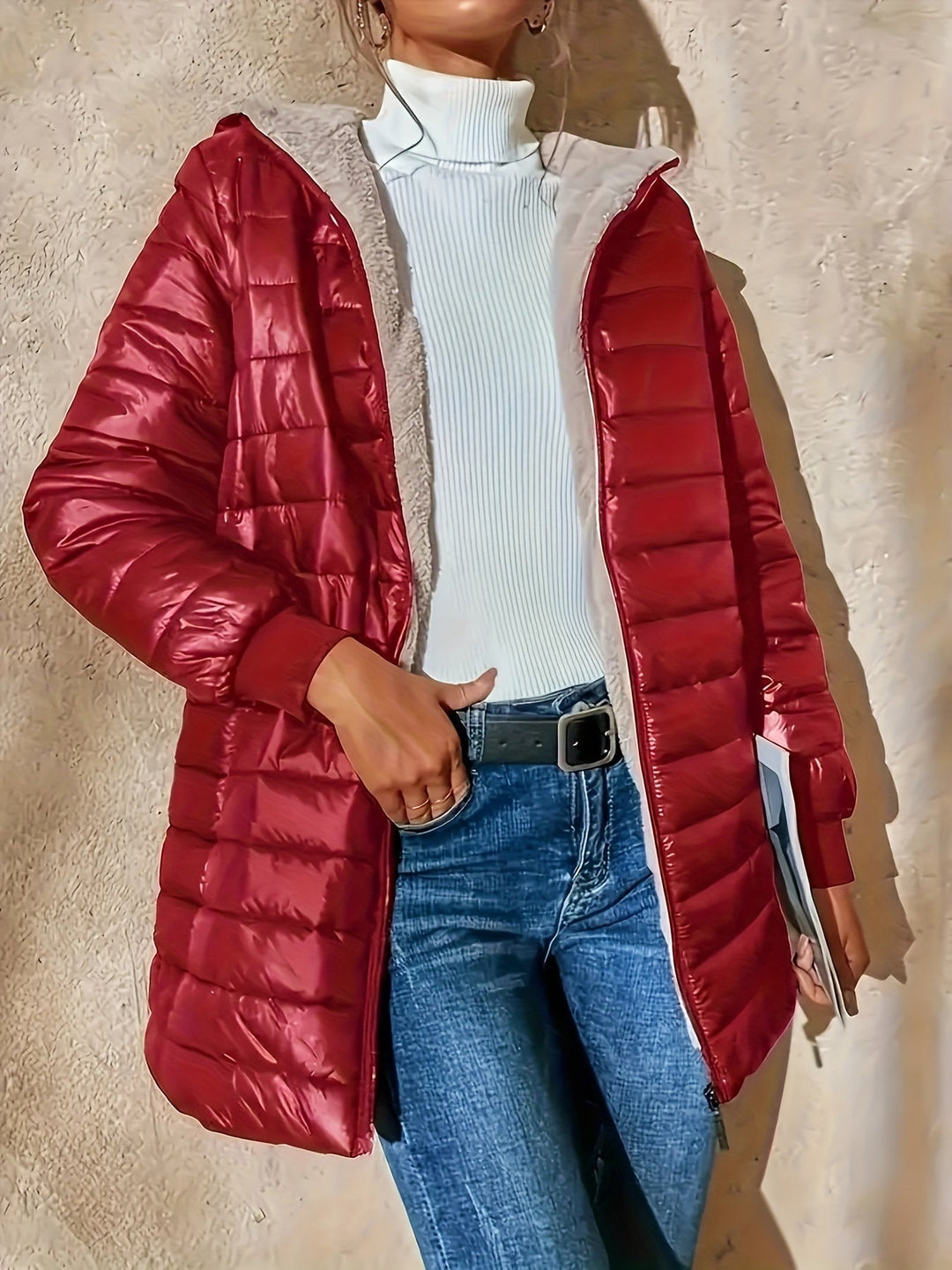 Eline | Fleece gevoerde jas met ritssluiting