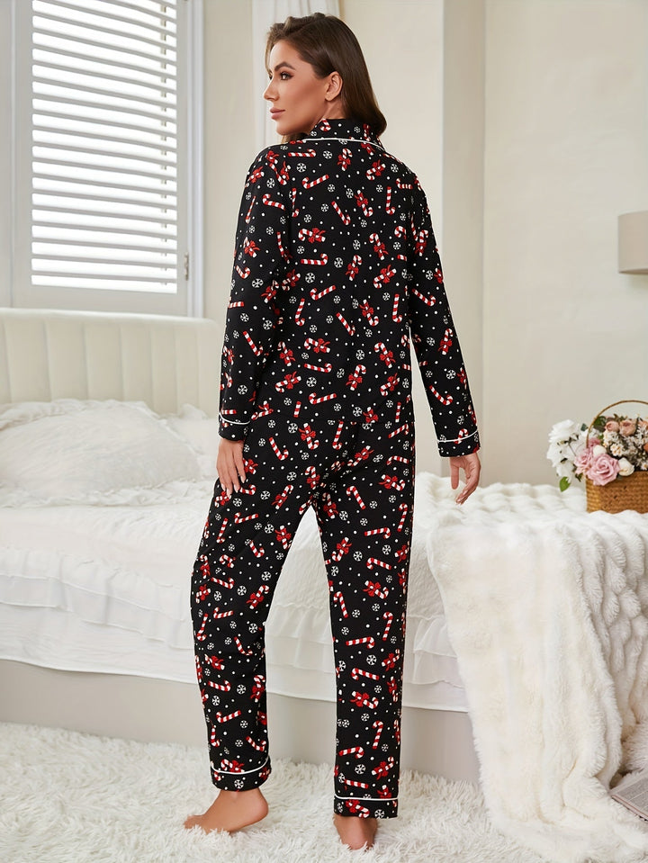 Elise | 2-delige herfst- en winterpyjama's met bloemenprint