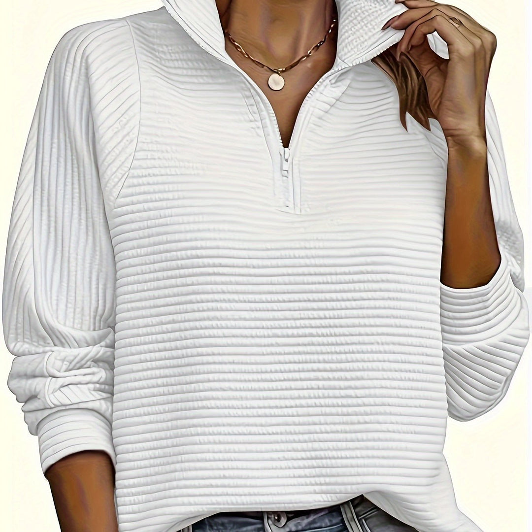 Elise | Casual sweatshirt met lange mouw en textuur
