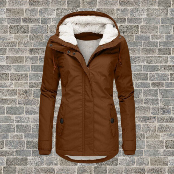 Van Dal Dames Hooded Winter Parka met Plissé