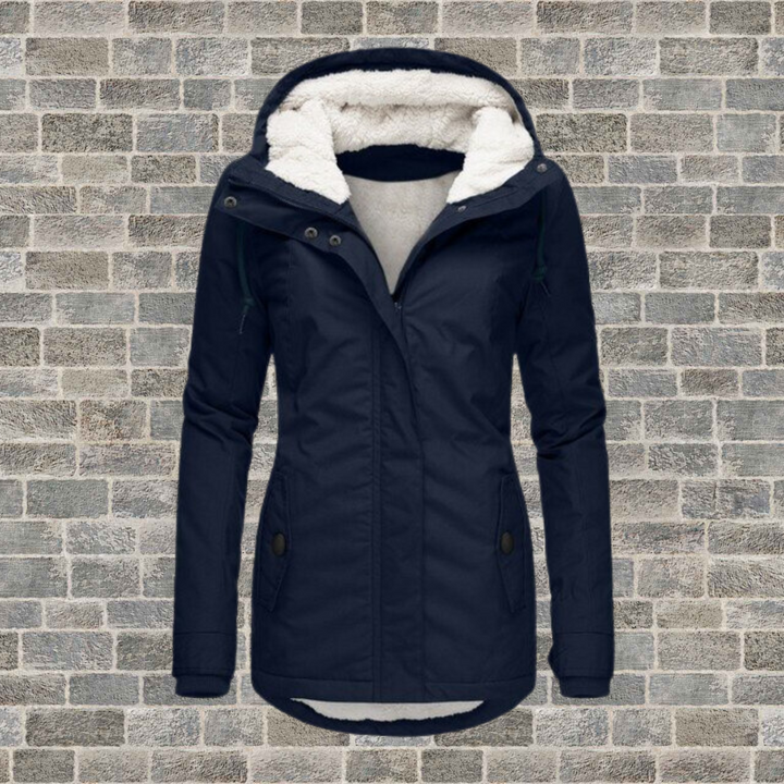 Van Dal Dames Hooded Winter Parka met Plissé