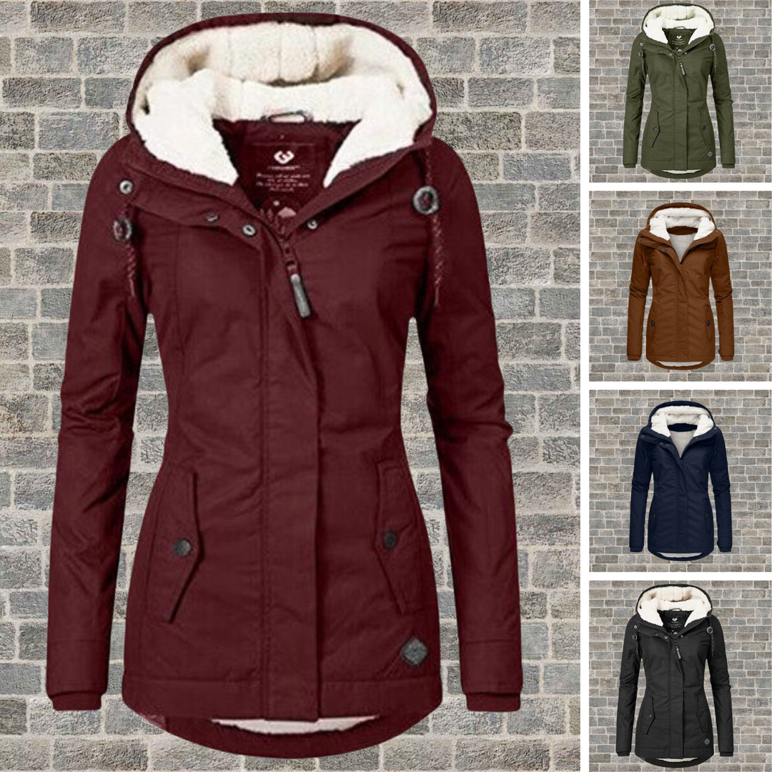 Van Dal Dames Hooded Winter Parka met Plissé