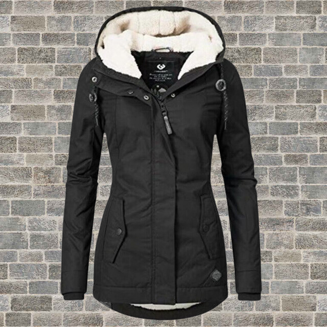 Van Dal Dames Hooded Winter Parka met Plissé