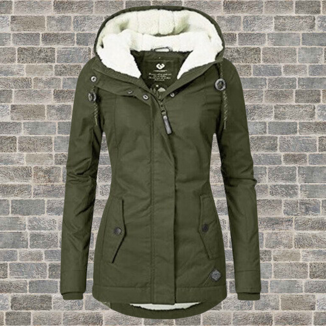 Van Dal Dames Hooded Winter Parka met Plissé