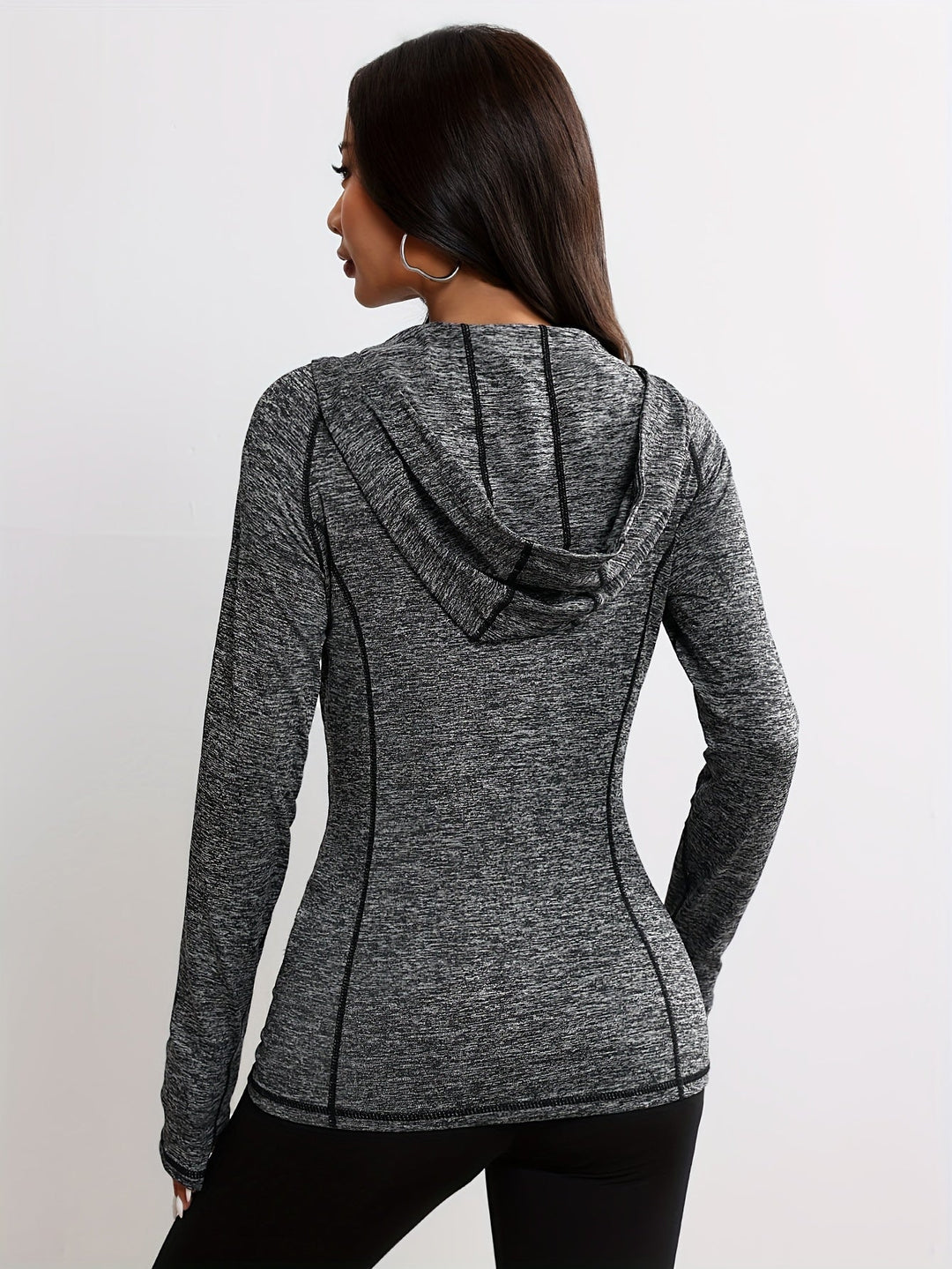 Emma | Sportjack met capuchon en streepdetail