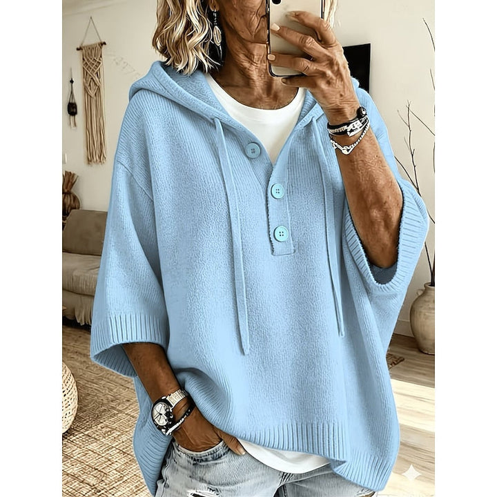 Brooklyn | Ontspannen Gebreide Hoodie Sweater