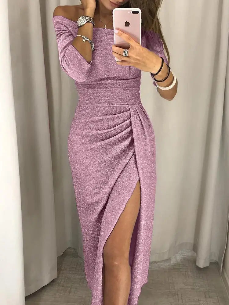 Esmée | Elegante jurk van katoen met hoge split