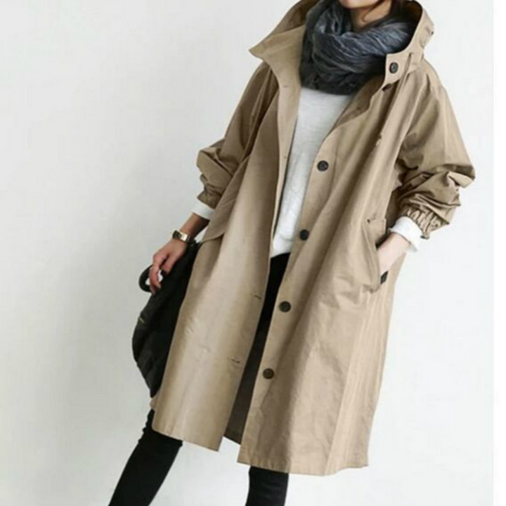 Esmée | Lange dames trenchcoat in diverse kleuren