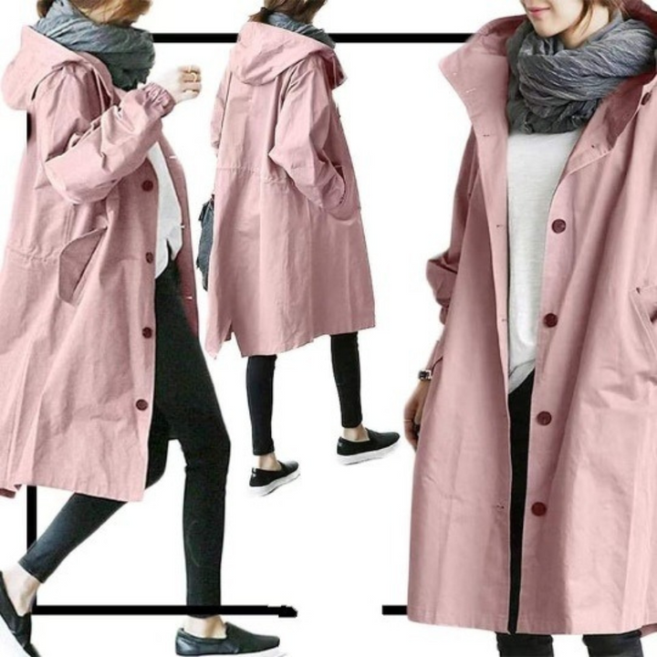 Esmée | Lange dames trenchcoat in diverse kleuren