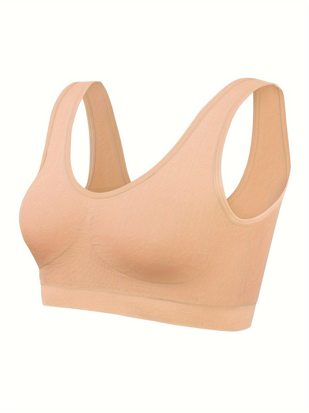 Eva | Set van 3 effen tanktops en naadloze sport-bh