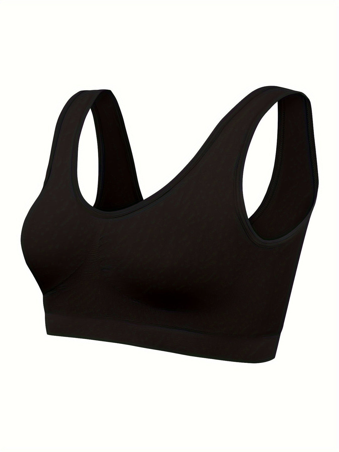 Eva | Set van 3 effen tanktops en naadloze sport-bh