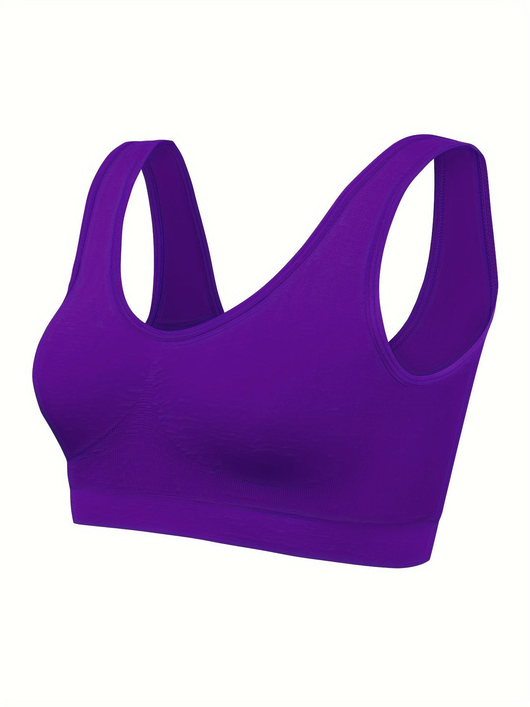 Eva | Set van 3 effen tanktops en naadloze sport-bh