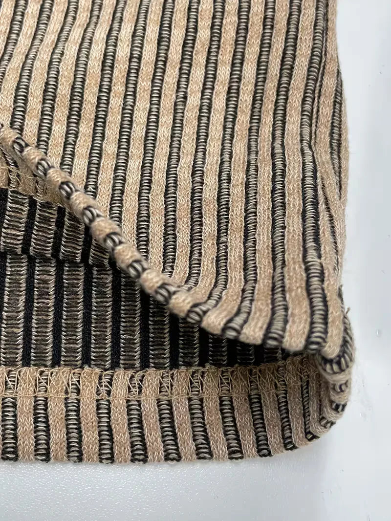 Casual heren T-shirt met jacquard patroon