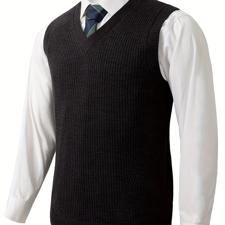 Ellis | Klassieke V-hals Sweater Vest