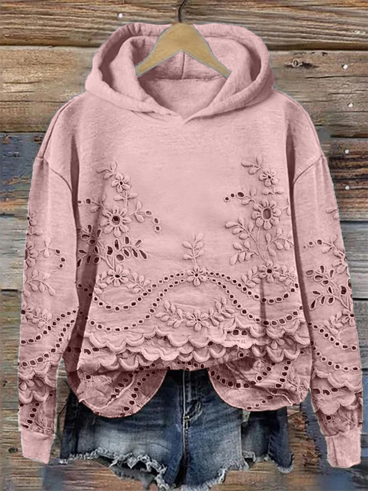 Ravella - Vintage Bedrukte Hoodie