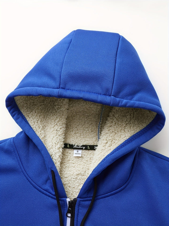 Russell | Gezellige Hooded Zip-Up Jast