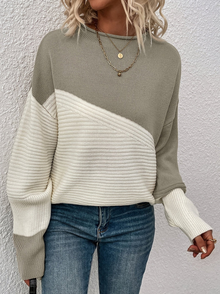 Zelda - Elegante Color Block Pullover