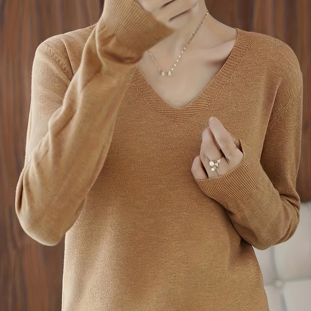Selene | Zachte V-Hals Trui