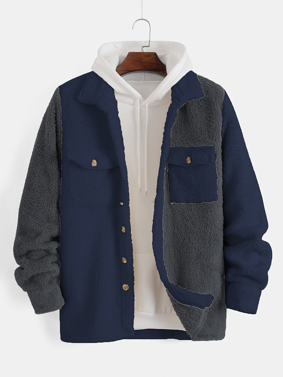 Contrasterende Fleece Jack Omkeerbaar - Regular Fit - Modius Wear - MW 34 - Essential in Meerdere Kleuren