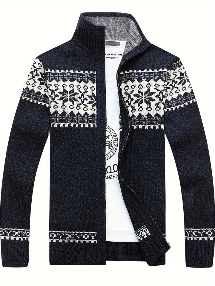Casual Knit Cardigan Geometrisch Patroon - Regular Fit - Vintagio - VG 63 - Essential in Meerdere Kleuren