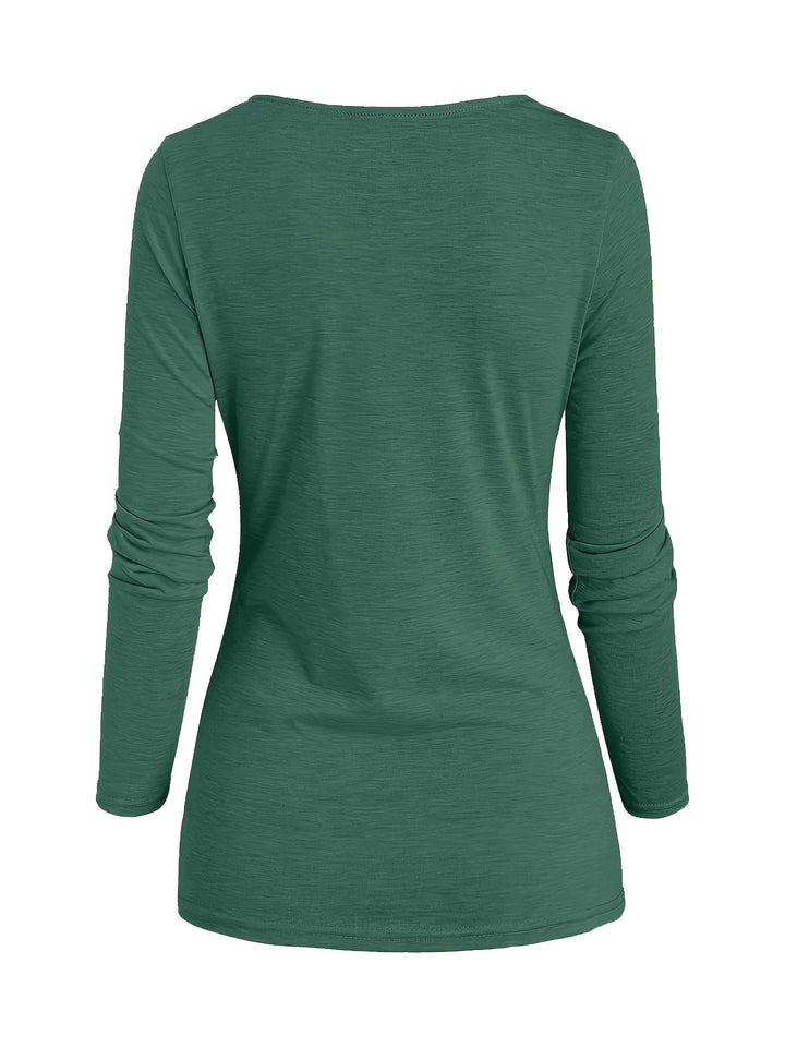 Femke | Casual gebreide top met col en ruches