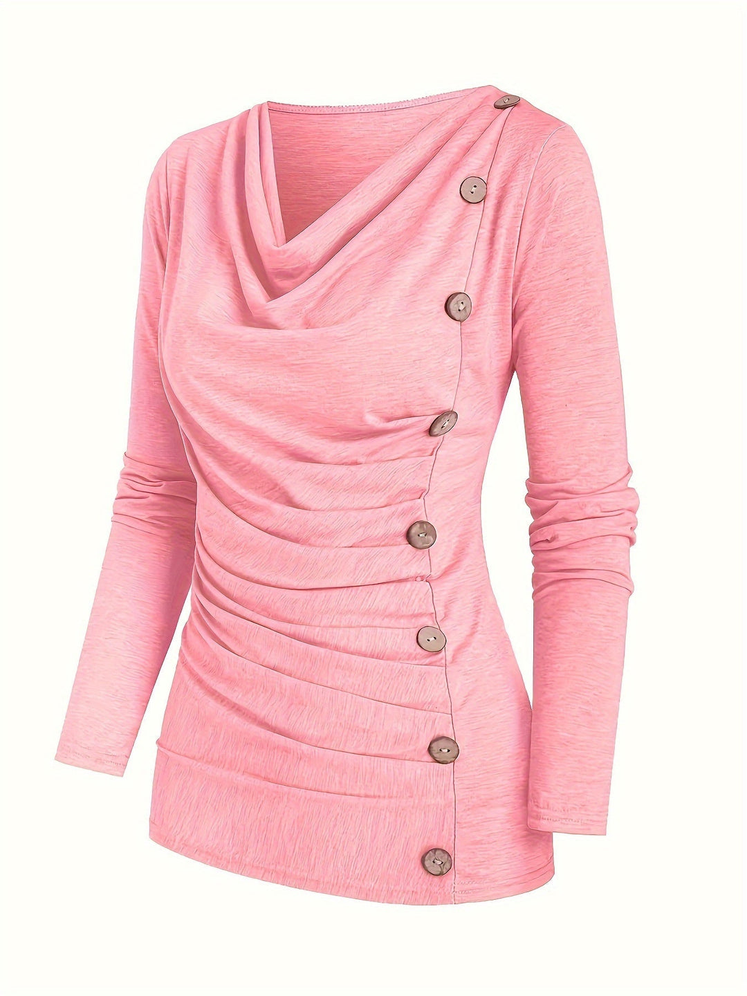 Femke | Casual gebreide top met col en ruches