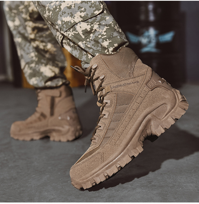 Femke | Stoere militaire winterlaarzen voor dames