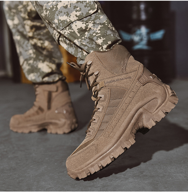 Femke | Stoere militaire winterlaarzen voor dames