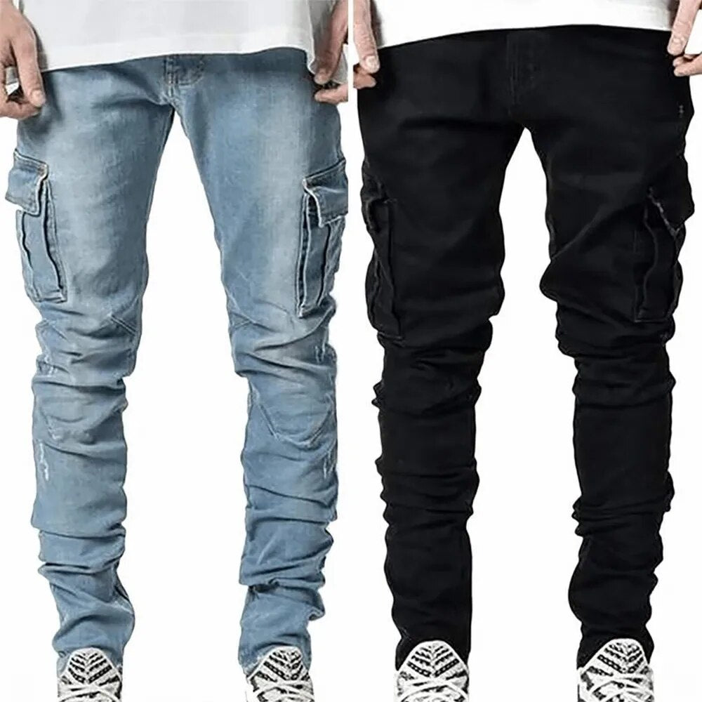 Fernand | Heren Denim Cargo Broek