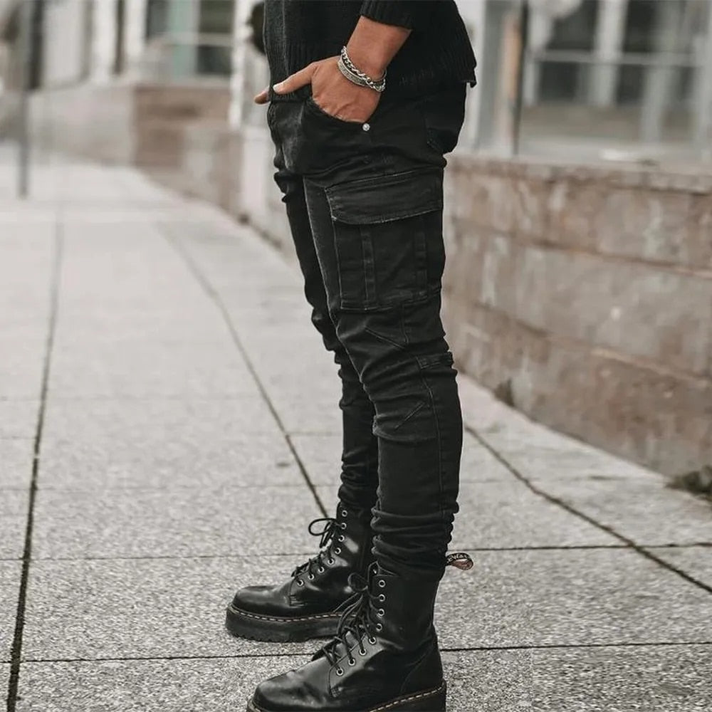 Fernand | Heren Denim Cargo Broek