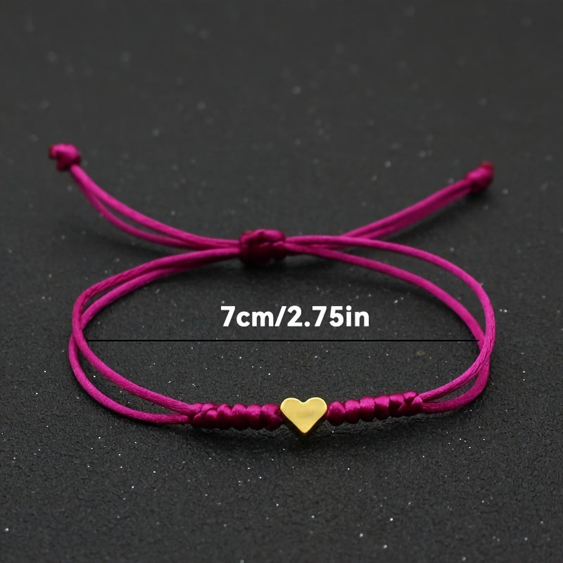 Fleur | Feestelijke gevlochten hartvormige armband