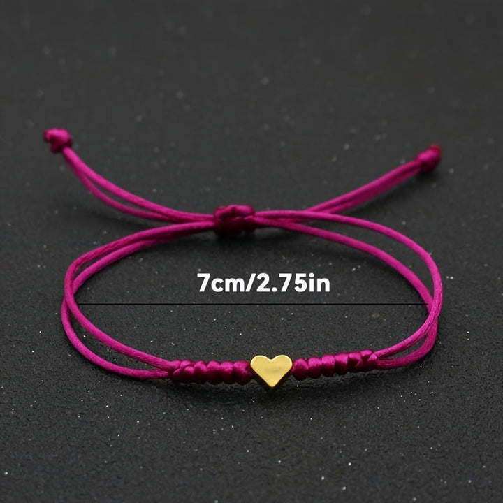 Fleur | Feestelijke gevlochten hartvormige armband