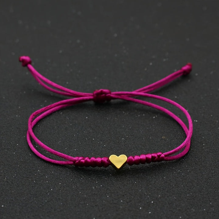 Fleur | Feestelijke gevlochten hartvormige armband