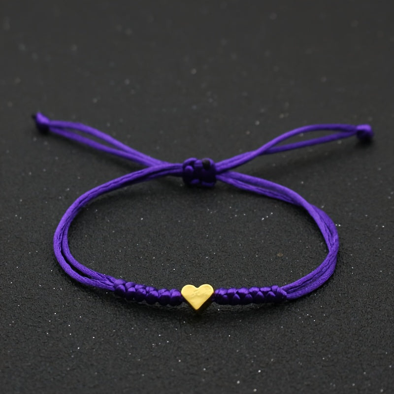 Fleur | Feestelijke gevlochten hartvormige armband