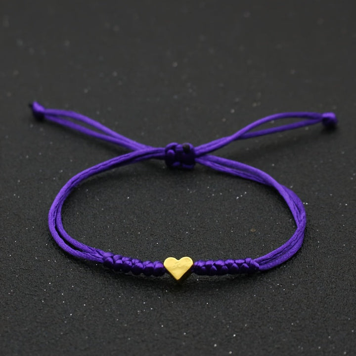 Fleur | Feestelijke gevlochten hartvormige armband