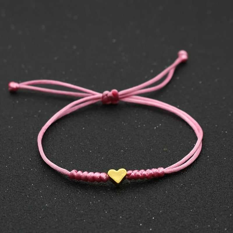 Fleur | Feestelijke gevlochten hartvormige armband