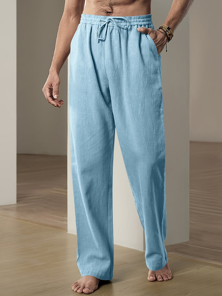 Casual linnen broek voor heren met ademend comfort en tijdloze stijl | Teun